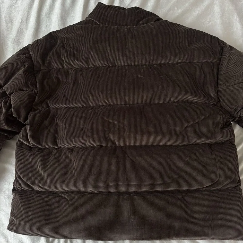 Air Jordan Flight Corduroy Down Puffer Jacket Brown